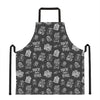 Rock And Roll Music Pattern Print Apron