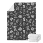 Rock And Roll Music Pattern Print Blanket