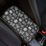 Rock And Roll Music Pattern Print Car Center Console Cover