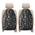Rock And Roll Music Pattern Print Car Seat Organizers