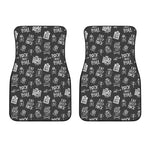 Rock And Roll Music Pattern Print Front Car Floor Mats