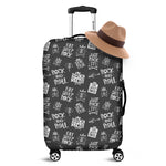 Rock And Roll Music Pattern Print Luggage Cover
