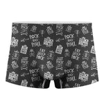 Rock And Roll Music Pattern Print Men's Boxer Briefs