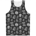 Rock And Roll Music Pattern Print Men's Tank Top