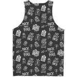 Rock And Roll Music Pattern Print Men's Tank Top