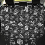 Rock And Roll Music Pattern Print Pet Car Back Seat Cover