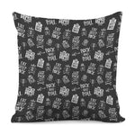Rock And Roll Music Pattern Print Pillow Cover
