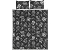 Rock And Roll Music Pattern Print Quilt Bed Set