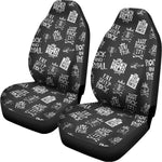 Rock And Roll Music Pattern Print Universal Fit Car Seat Covers