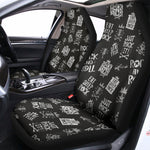 Rock And Roll Music Pattern Print Universal Fit Car Seat Covers