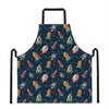 Rockets And Stars Pattern Print Apron