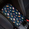 Rockets And Stars Pattern Print Car Center Console Cover