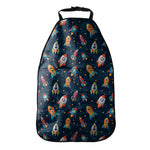 Rockets And Stars Pattern Print Car Seat Organizers