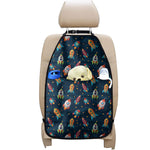Rockets And Stars Pattern Print Car Seat Organizers