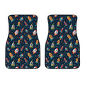 Rockets And Stars Pattern Print Front Car Floor Mats