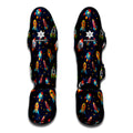 Rockets And Stars Pattern Print Muay Thai Shin Guards