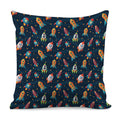 Rockets And Stars Pattern Print Pillow Cover