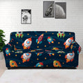 Rockets And Stars Pattern Print Sofa Cover