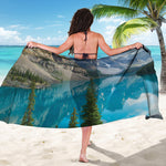 Rocky Mountain Print Beach Sarong Wrap
