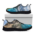Rocky Mountain Print Black Running Shoes
