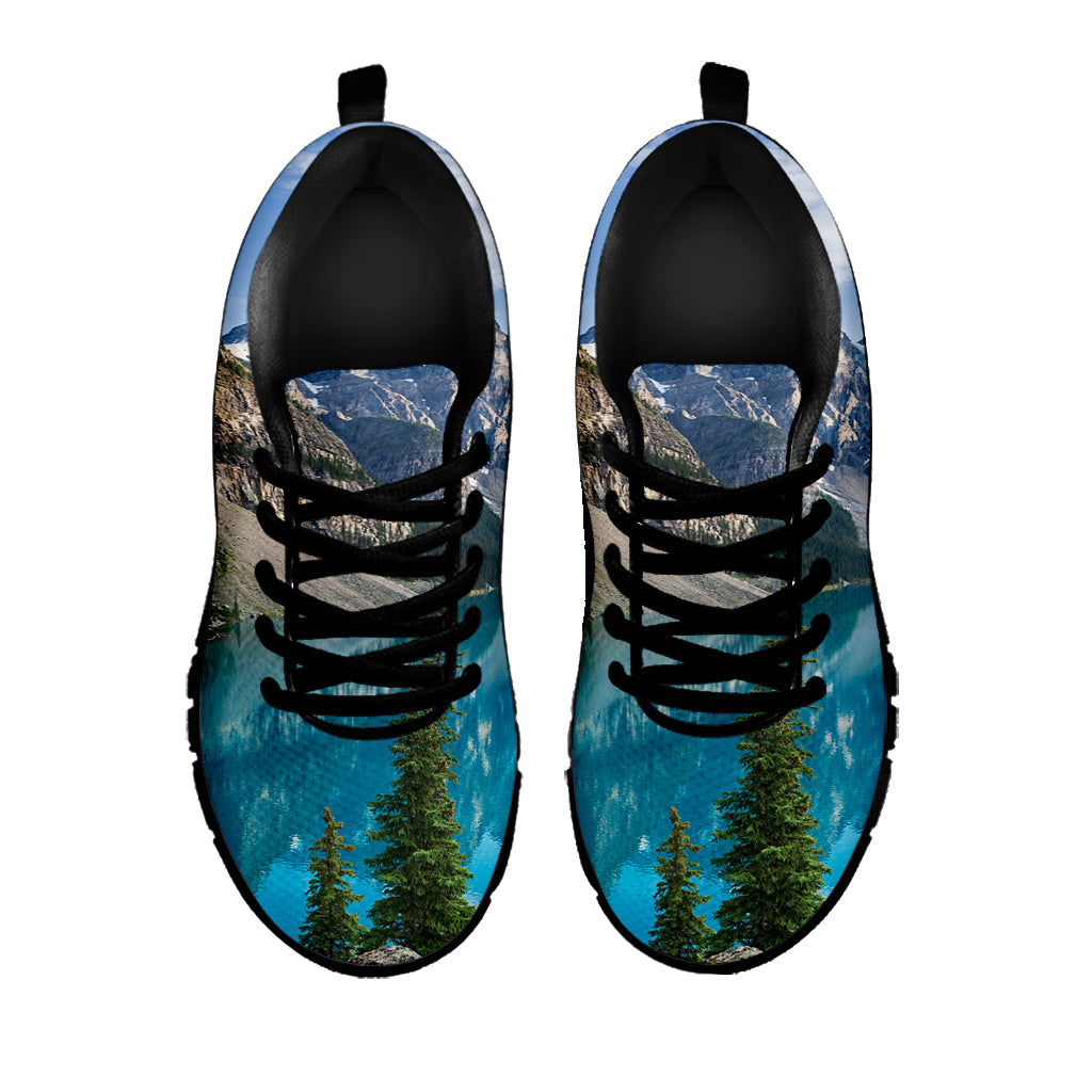 Rocky Mountain Print Black Sneakers