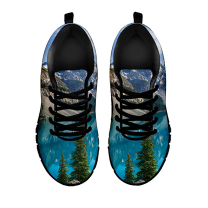 Rocky Mountain Print Black Sneakers