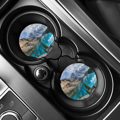 Rocky Mountain Print Car Coasters