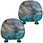 Rocky Mountain Print Car Headrest Covers