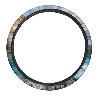 Rocky Mountain Print Car Steering Wheel Cover