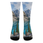 Rocky Mountain Print Crew Socks