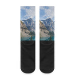 Rocky Mountain Print Crew Socks