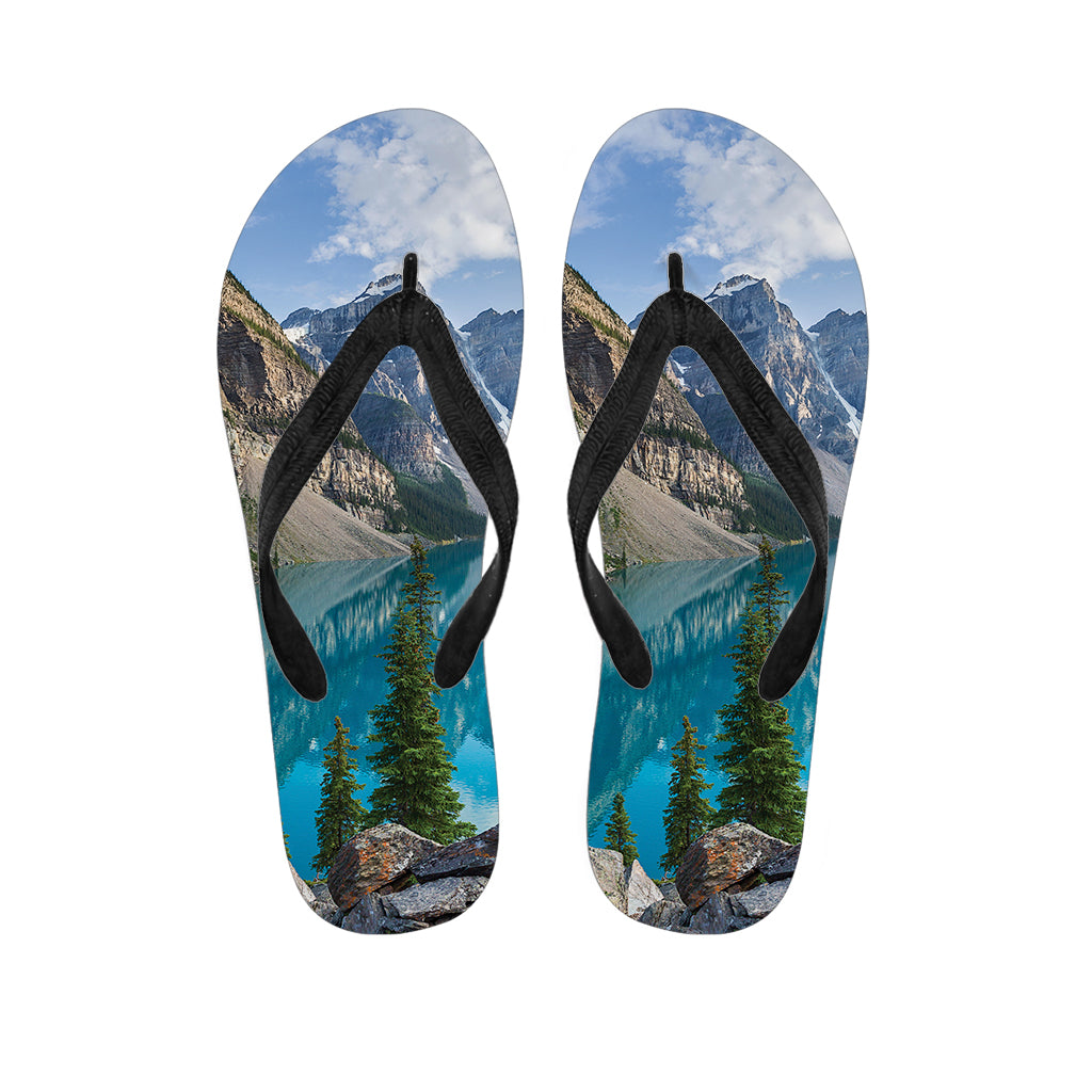 Rocky Mountain Print Flip Flops