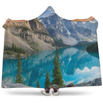 Rocky Mountain Print Hooded Blanket