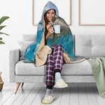 Rocky Mountain Print Hooded Blanket