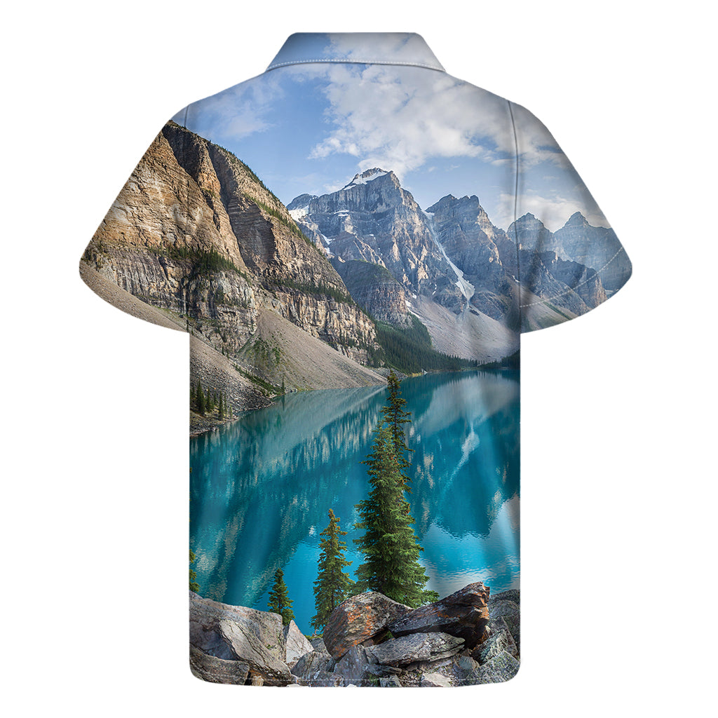 Rocky Mountain Print Men's Short Sleeve Shirt
