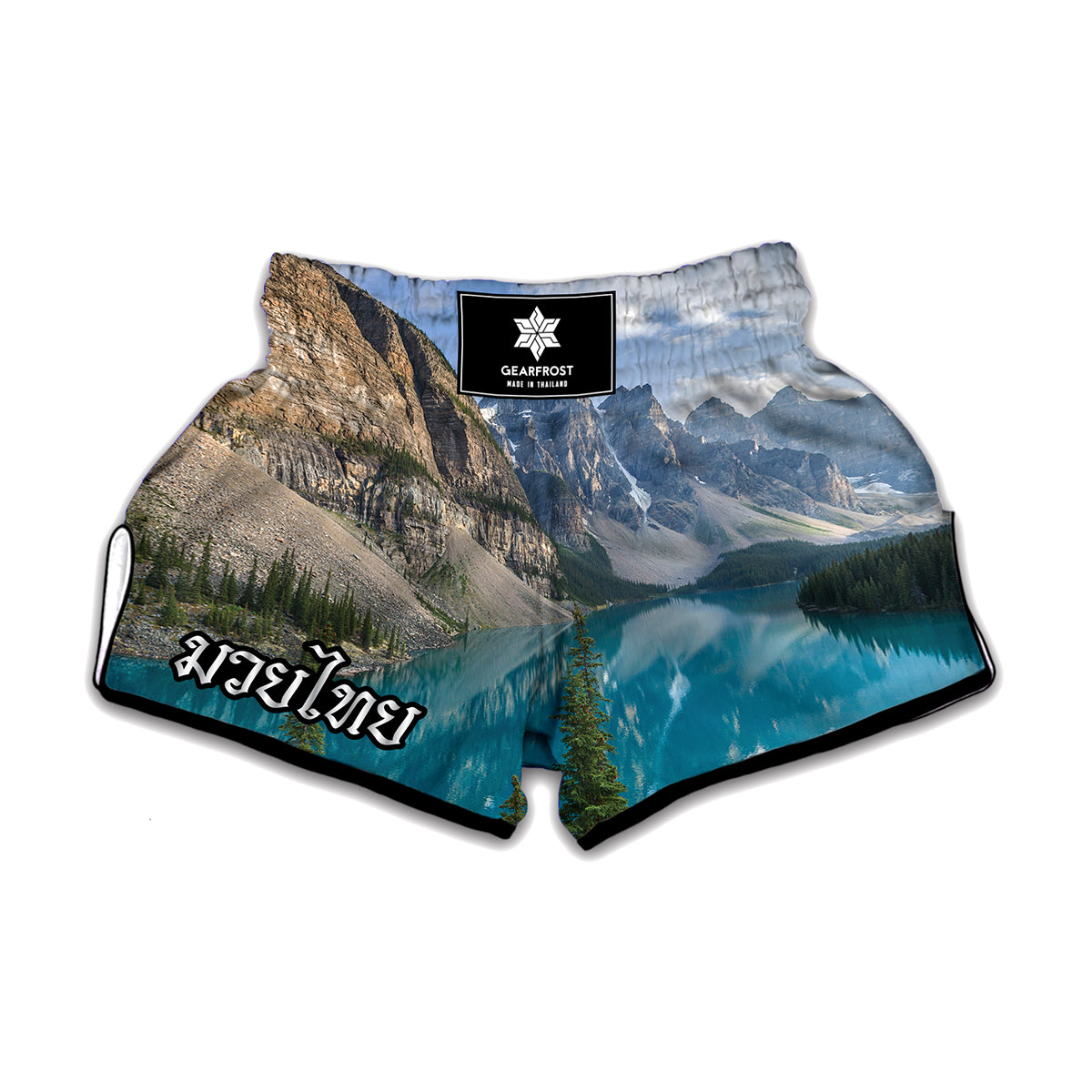 Rocky Mountain Print Muay Thai Boxing Shorts