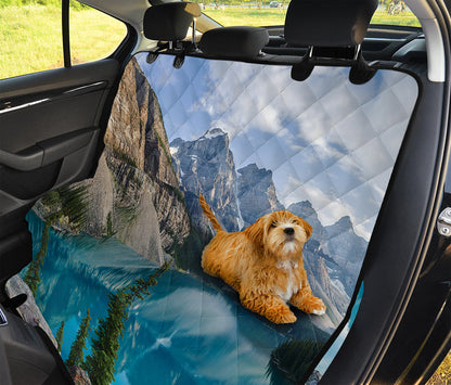 Rocky Mountain Print Pet Car Back Seat Cover
