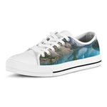 Rocky Mountain Print White Low Top Shoes