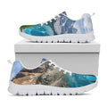 Rocky Mountain Print White Running Shoes