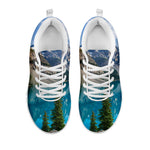 Rocky Mountain Print White Sneakers