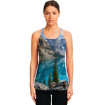 Rocky Mountain Print Women's Racerback Tank Top