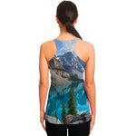 Rocky Mountain Print Women's Racerback Tank Top
