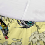 Rooster And Flower Pattern Print Sofa Cover