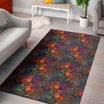 Rooster And Rowan Pattern Print Area Rug