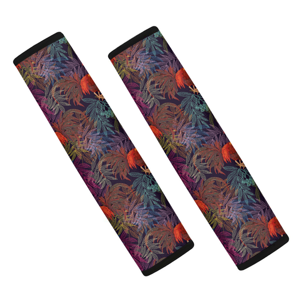 Rooster And Rowan Pattern Print Car Seat Belt Covers