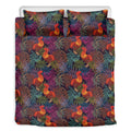 Rooster And Rowan Pattern Print Duvet Cover Bedding Set