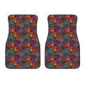 Rooster And Rowan Pattern Print Front Car Floor Mats