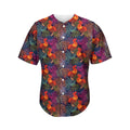 Rooster And Rowan Pattern Print Men's Baseball Jersey