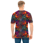 Rooster And Rowan Pattern Print Men's T-Shirt