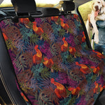 Rooster And Rowan Pattern Print Pet Car Back Seat Cover